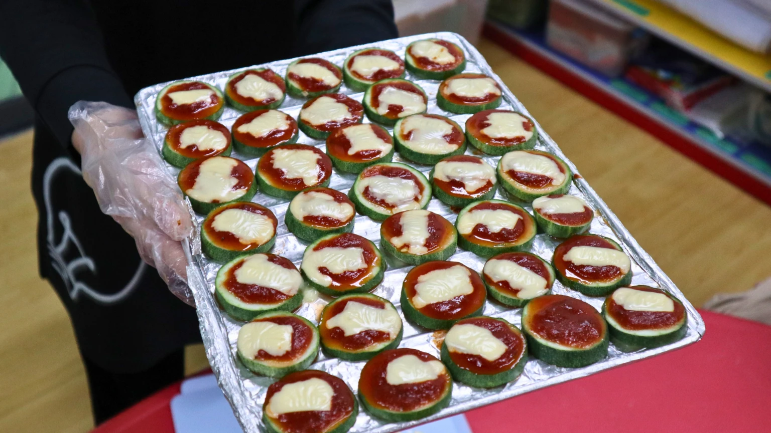 Cucumber Pizza at Ilham Child Care